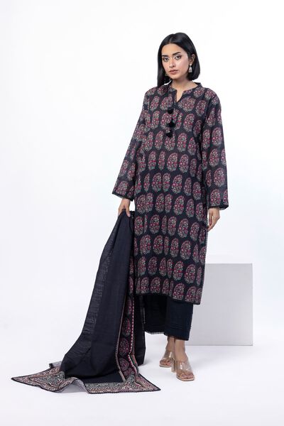 Printed | Textured Cotton | Tailored 3 Piece | USD 45.00