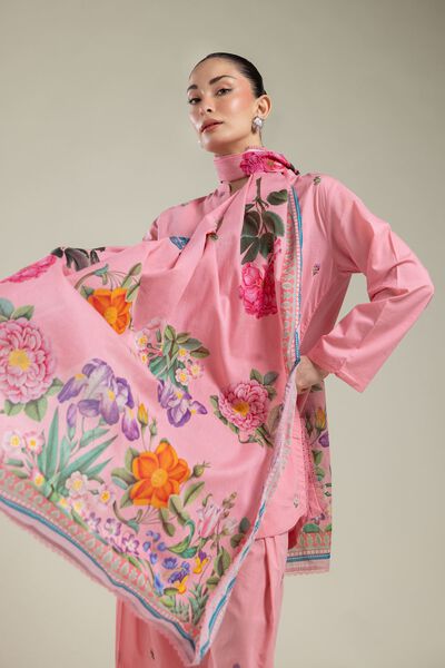 Embroidered | Lawn | Floral Lawn Dupatta | USD 25.00