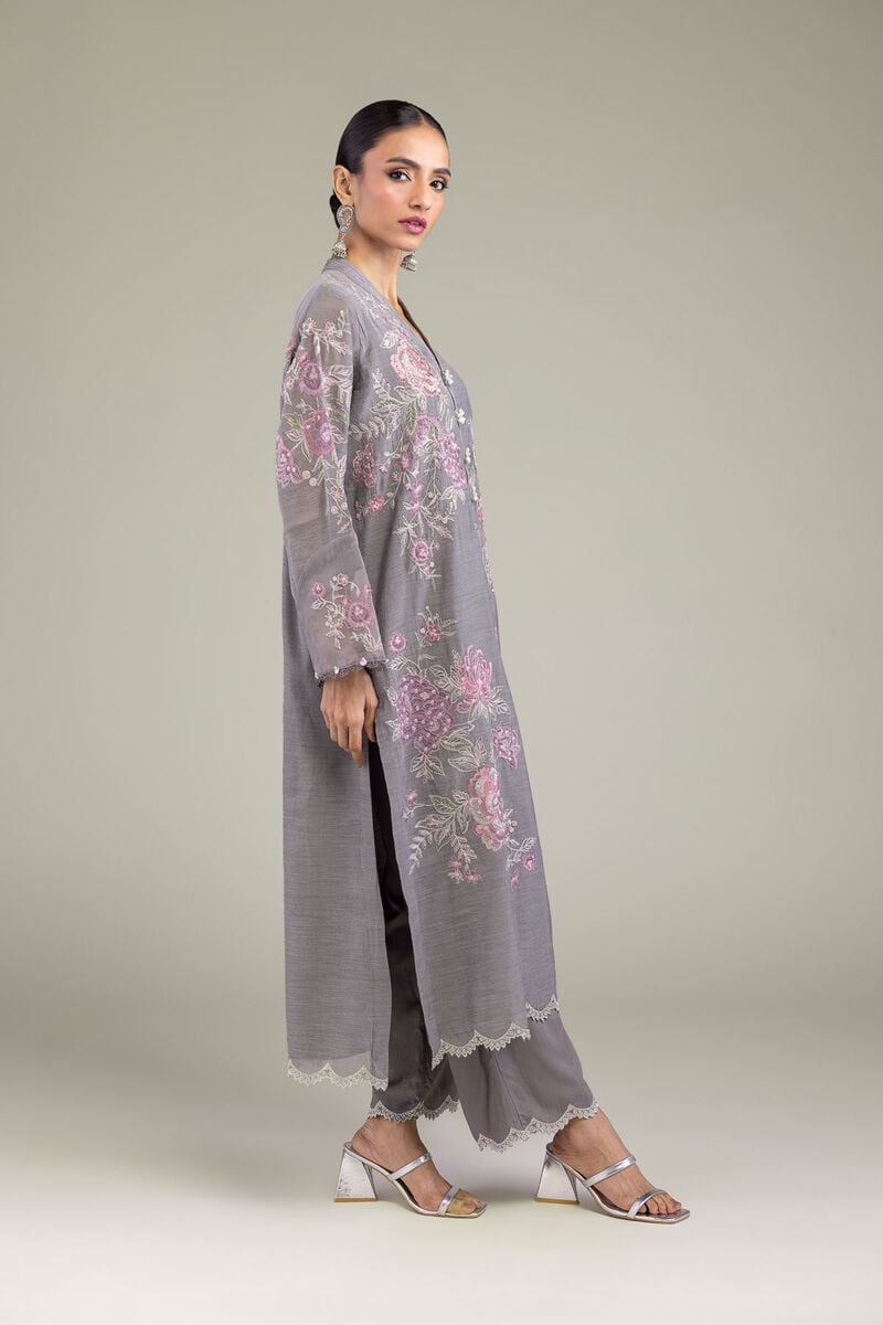 Embroidered | Raw Silk | Raw Silk Pants | USD 35.00