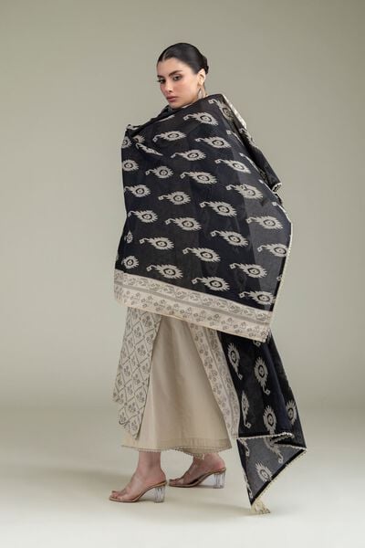 Embroidered | Lawn | Black Lawn Dupatta | USD 25.00