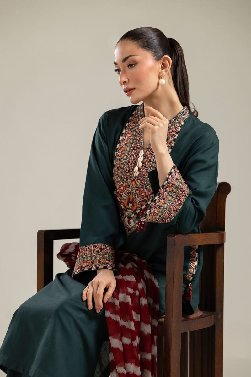 Embroidered | Chiffon | Red Dupatta | USD 30.00