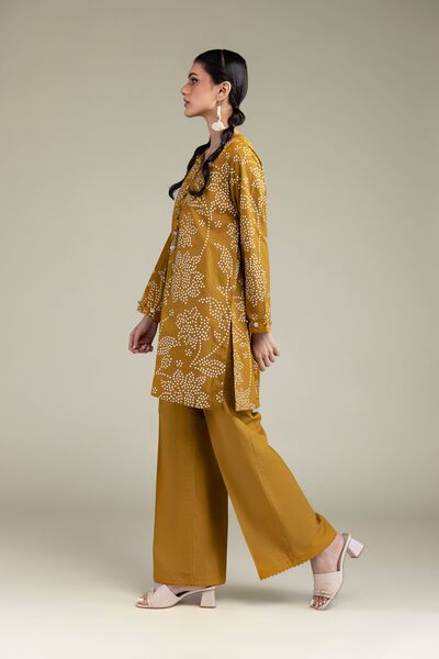 Dyed | Cambric | Solid Mustard Pants | USD 30.00