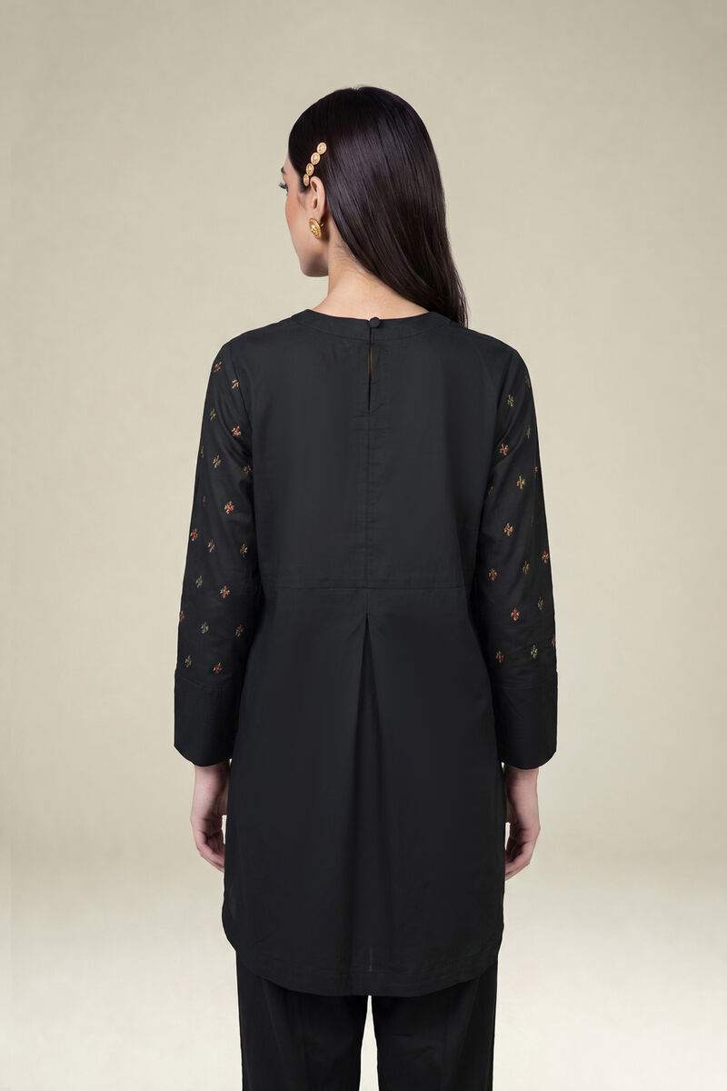 Embroidered | Cambric | Black Cambric Kurta | USD 40.00