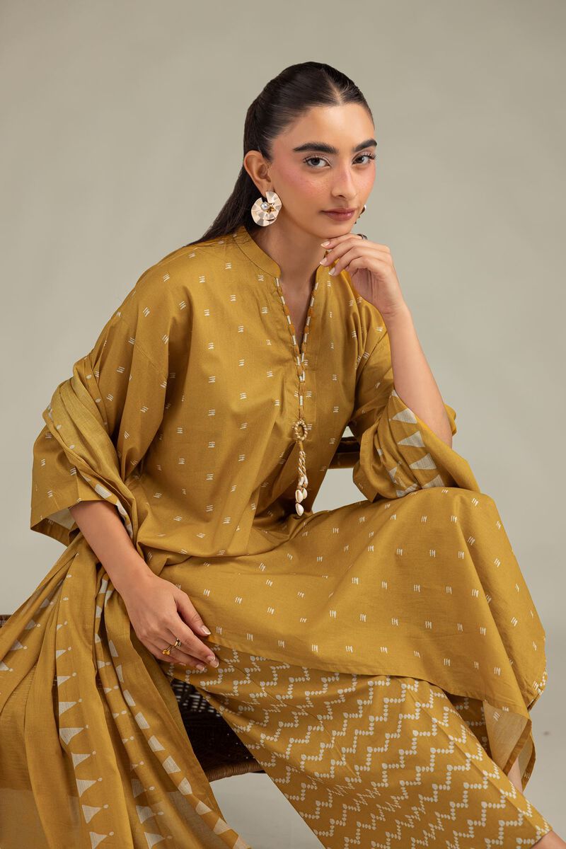 Printed | Lawn | Mustard Lawn Dupatta | USD 30.00