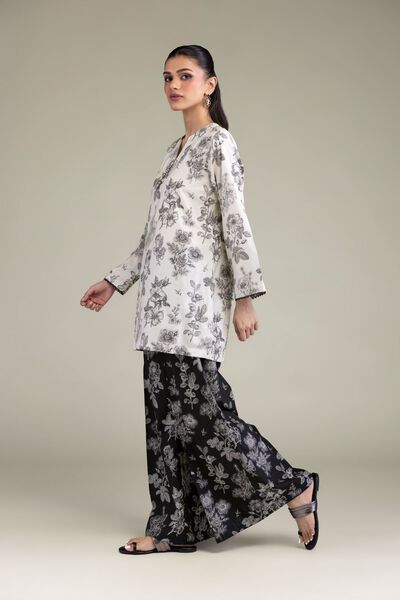 Printed | Cotton Viscose | Black Cotton Pants | USD 30.00