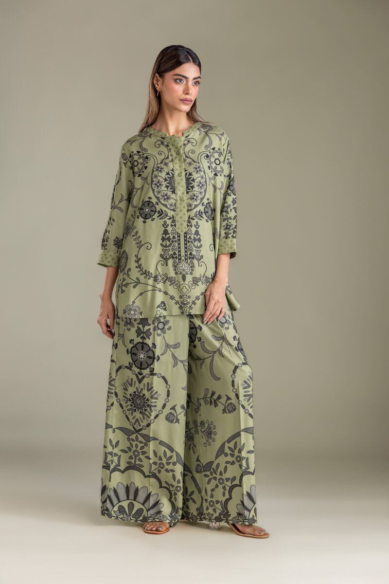 Printed | Viscose Crepe | Floral Viscose Trousers | USD 35.00