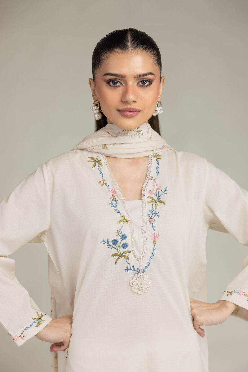 Embroidered | Cotton Net | Cotton Net Dupatta | USD 25.00
