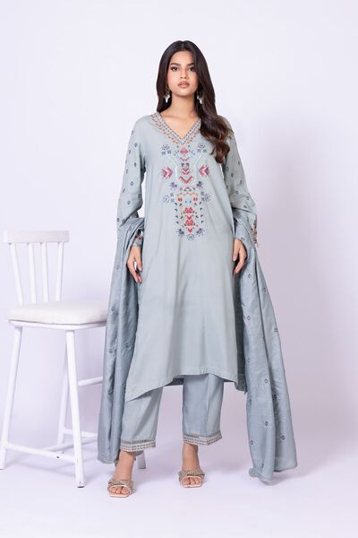 Embroidered | Tusser Silk | Dupatta | USD 25.00