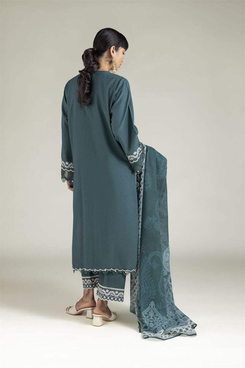 Embroidered | Cambric | Tailored 3-Piece Cambric | USD 80.00