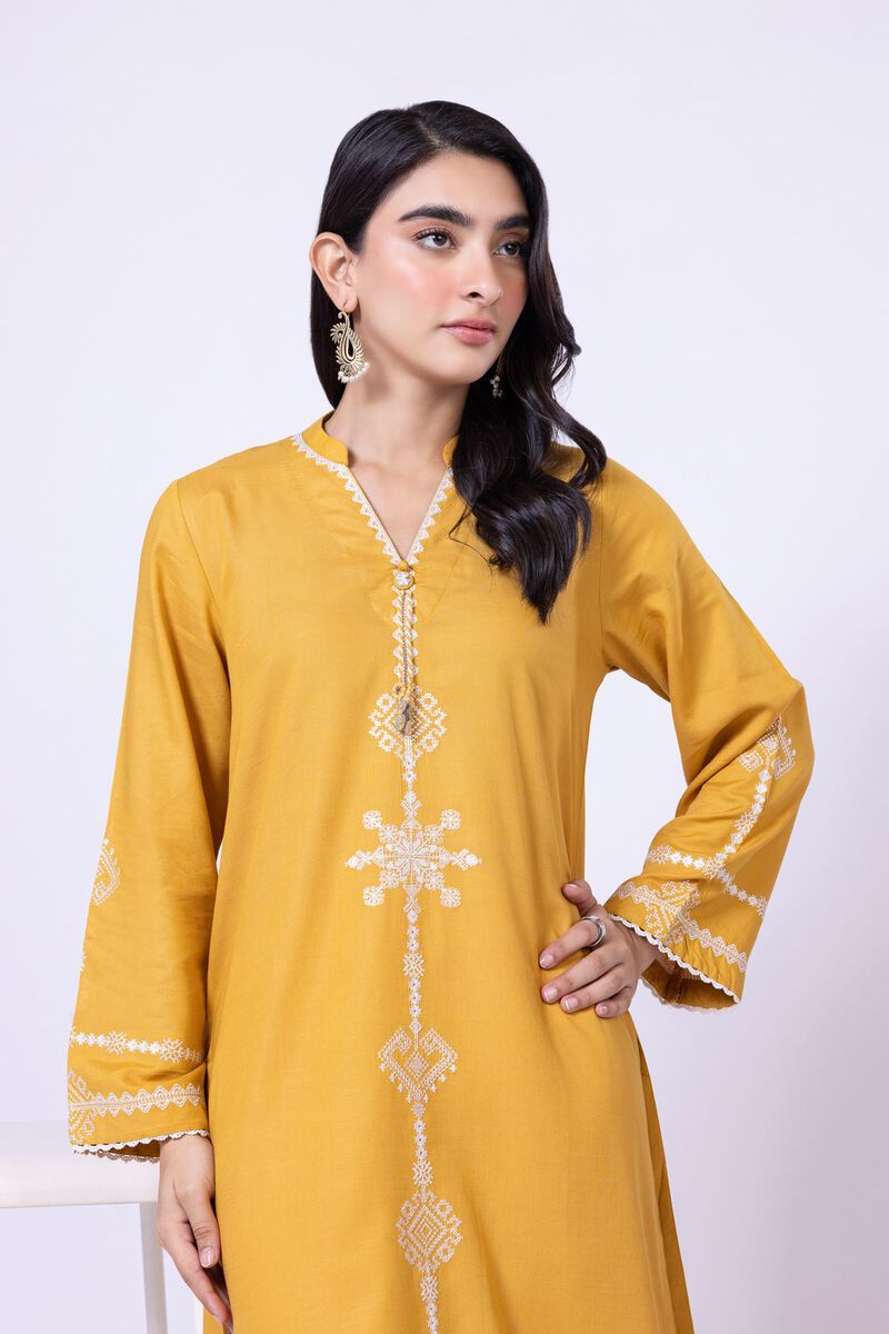 Embroidered | Dull Raw Silk | Kurta | USD 30.00