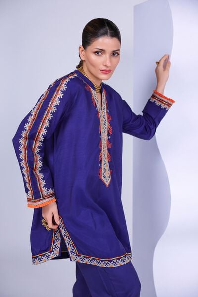 Embroidered | Russian Raw Silk | Kurta | USD 55.00