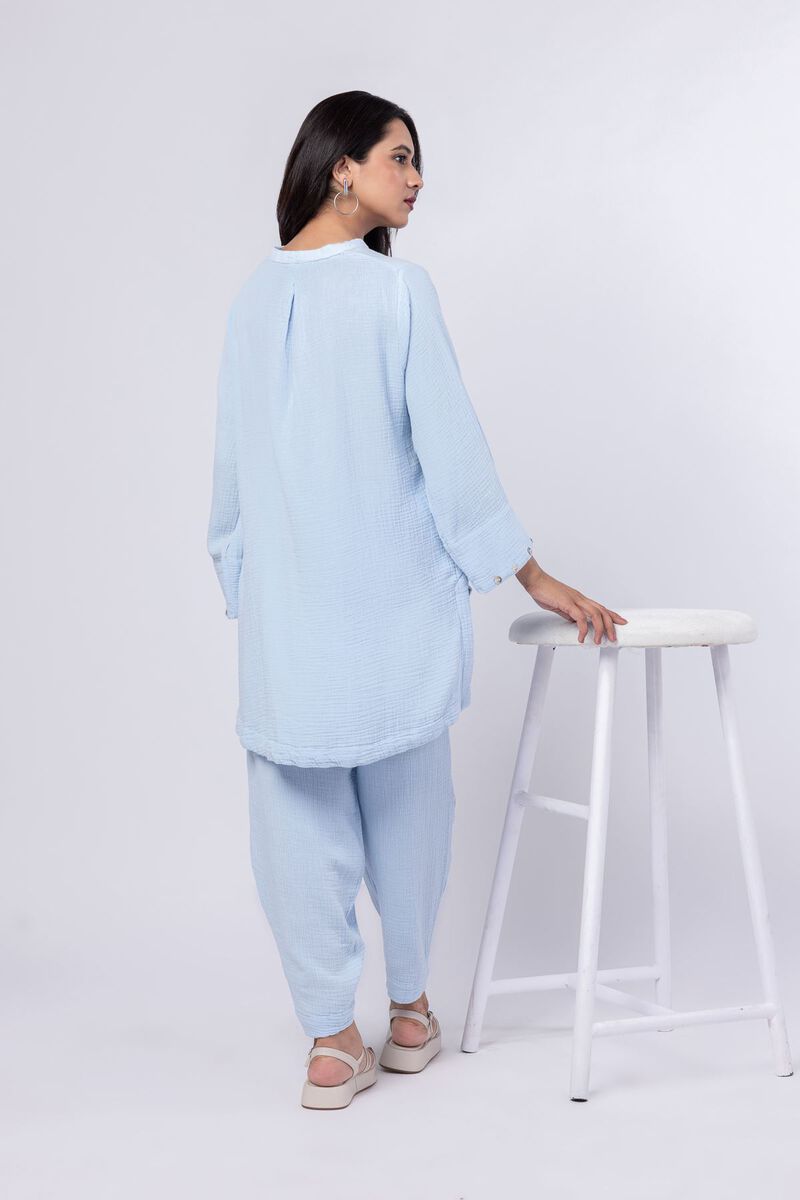 Dyed | Cheese Cloth | Kurta | null