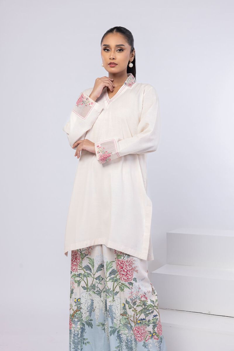 Embroidered | Dull Raw Silk | Kurta | USD 10.50