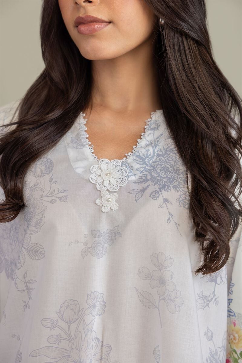 Printed | Cambric | Floral Cambric Kurta | USD 35.00