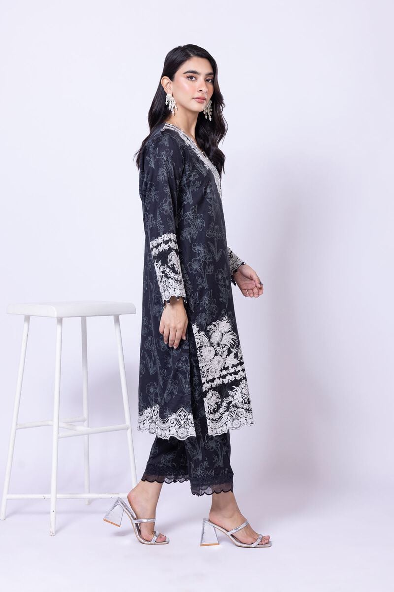 Embroidered | Cotton Satin | Pants | USD 11.00