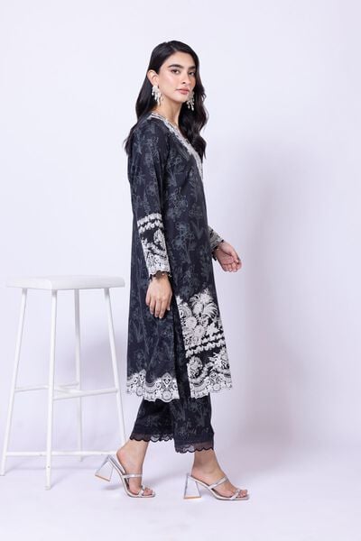 Embroidered | Cotton Satin | Pants | USD 11.00