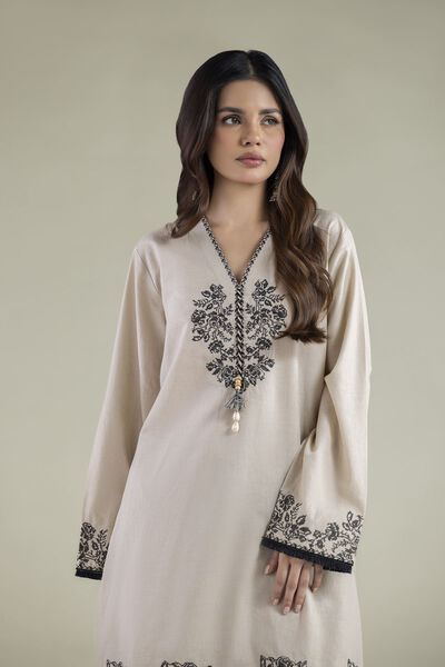 Embroidered | Cambric | Tailored 2-Piece Outfit | USD 55.00