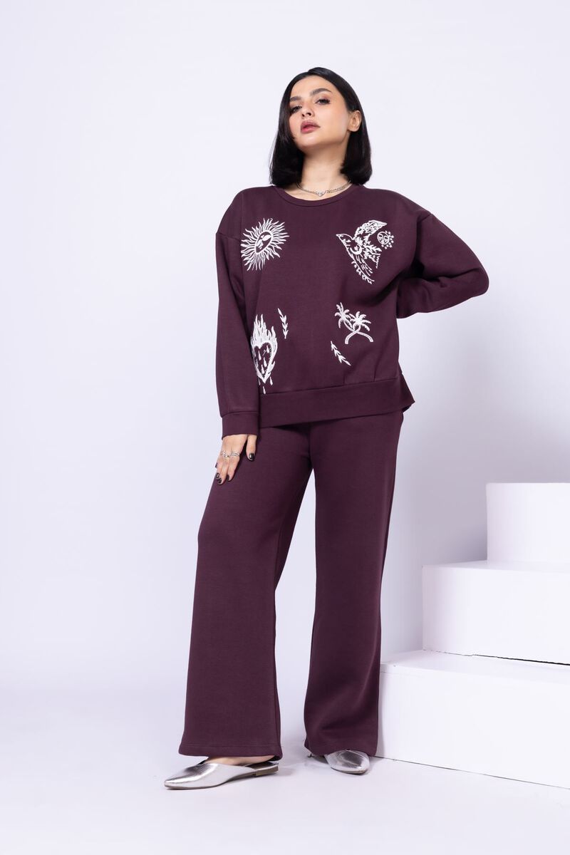 Embroidered | Cotton Polyester Fleece | Sweatshirt | USD 7.50