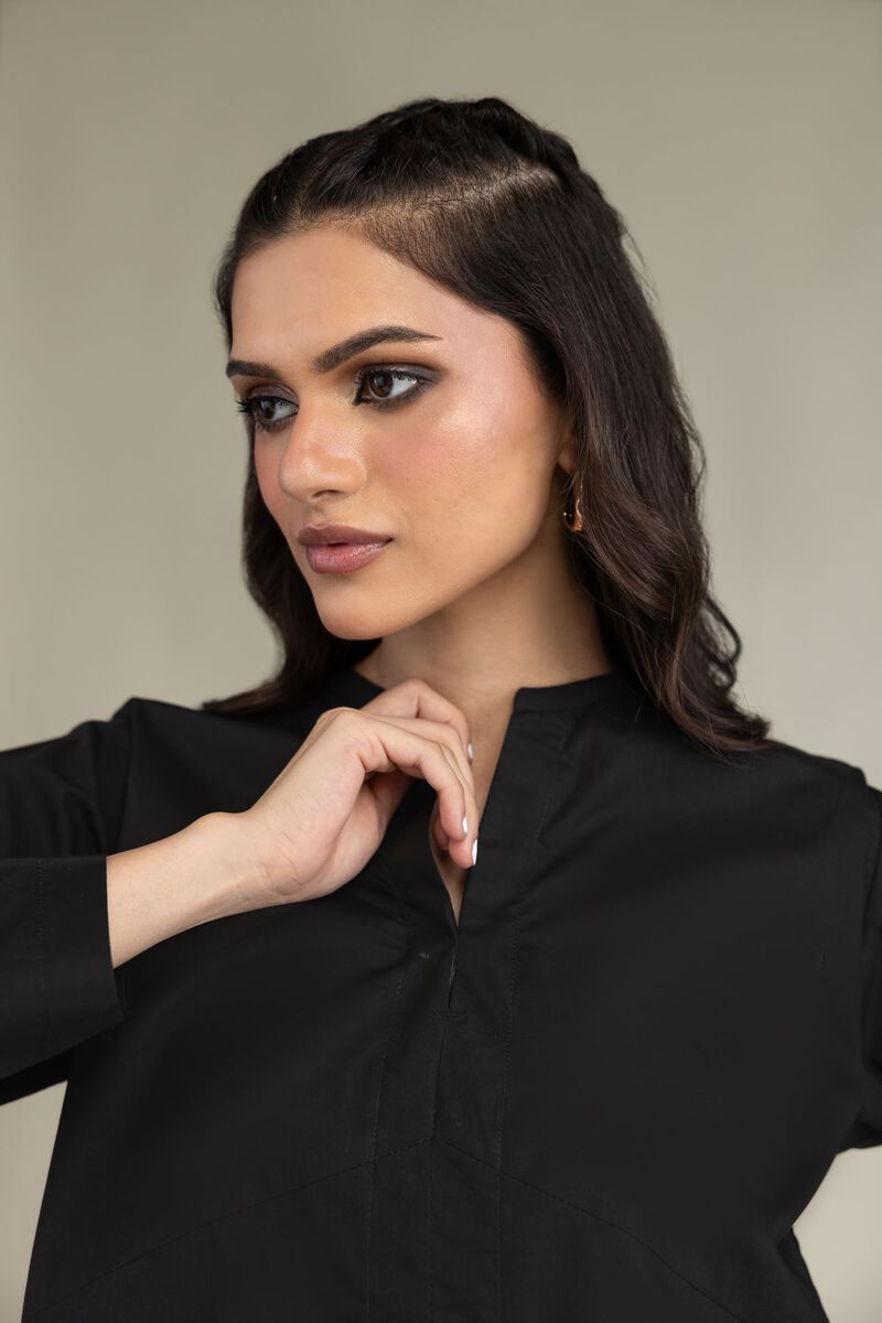 Embroidered | Poplin | Black Poplin Shirt | USD 35.00