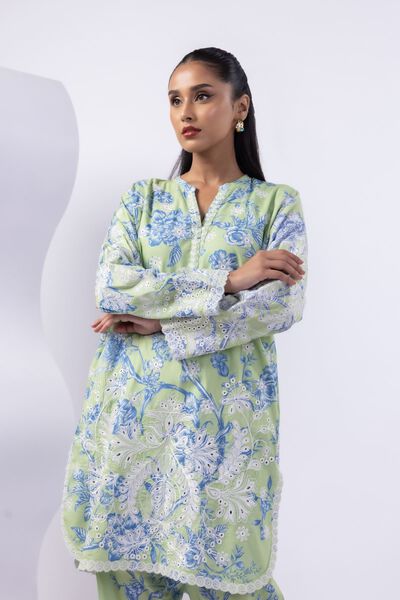 Embroidered | Crosshatch Raw Silk | Kurta | USD 75.00