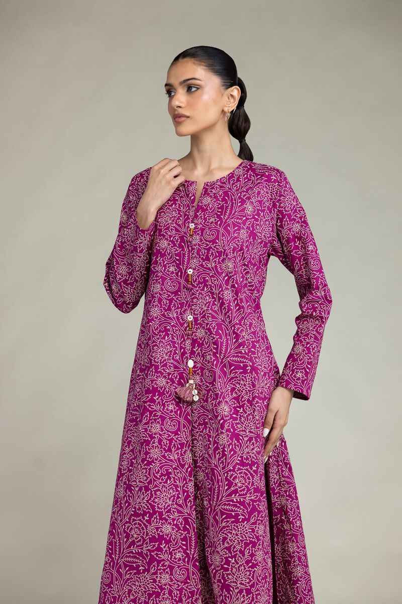 Printed | Cambric | Floral Round-Neck Kurta | USD 40.00
