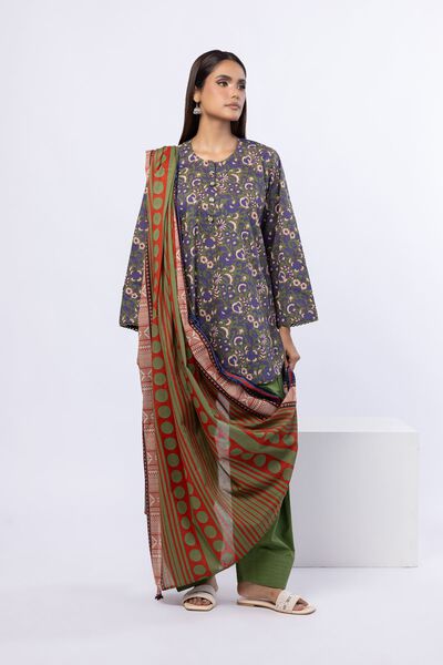 Printed | Slub Lawn | Dupatta | USD 20.00