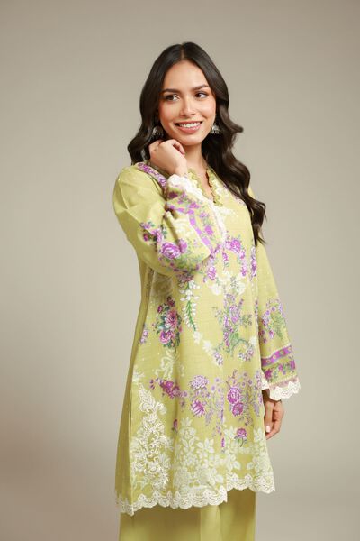 Printed | Cambric | Floral Lace Co-ords | USD 55.00