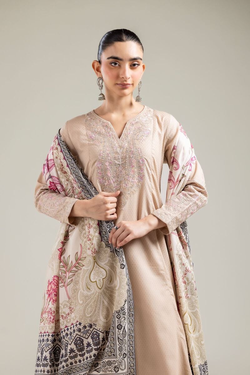 Embroidered | Lawn | Off-White Lawn Dupatta | USD 25.00