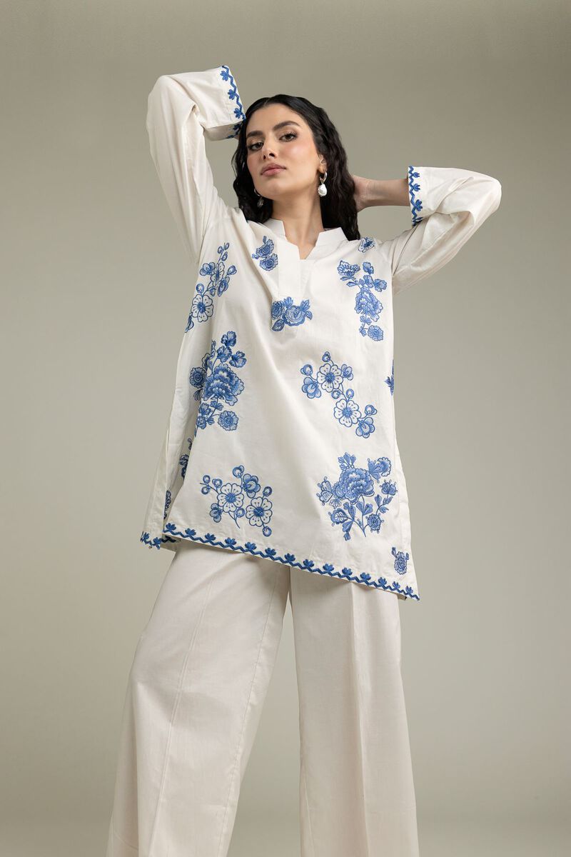 Embroidered | Cambric | Short Cambric Kurta | USD 40.00