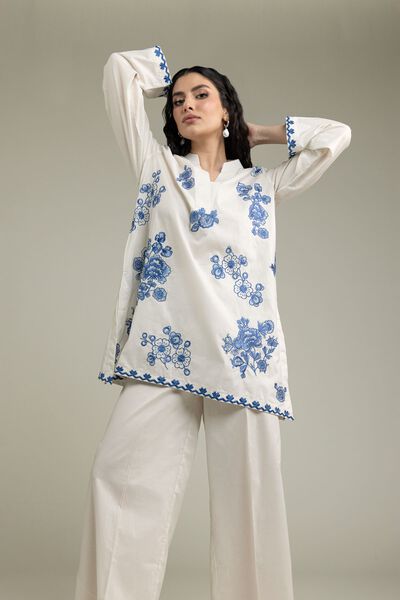 Embroidered | Cambric | Short Cambric Kurta | USD 40.00