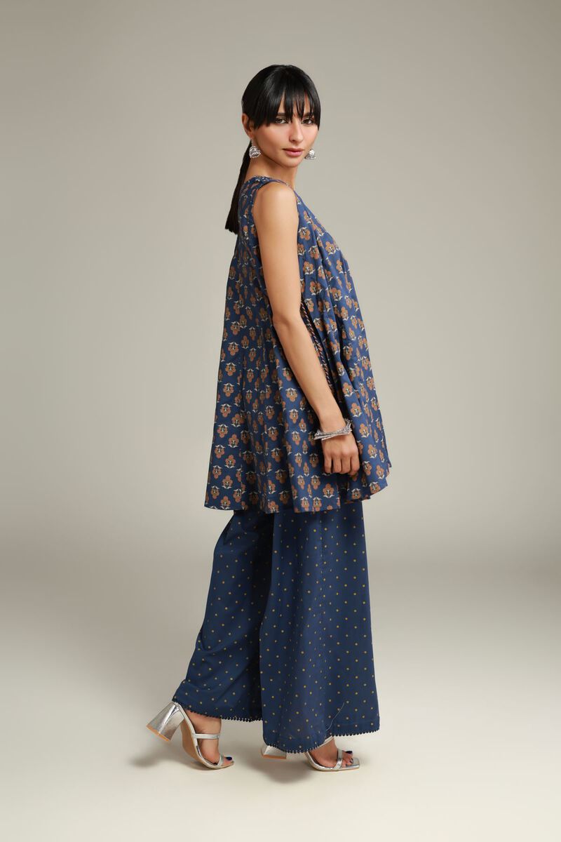 Printed | Cambric | Floral Sleeveless Kurta | USD 35.00