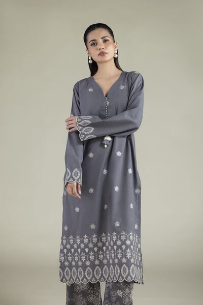 Embroidered | Cambric | Tailored 2-Piece Set | USD 55.00