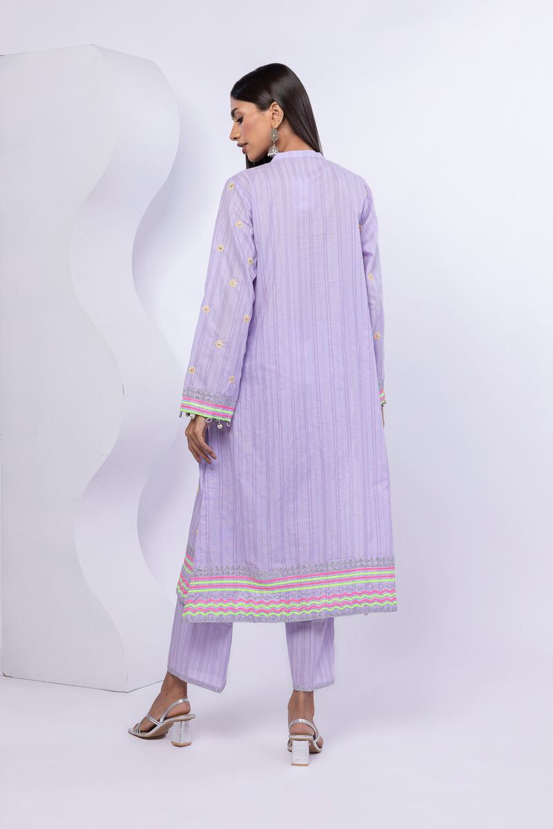 Embroidered | Lurex Stripes | Kurta | USD 20.00