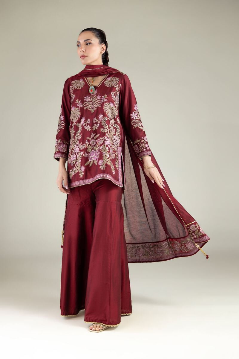 Embroidered | Cotton Net | Dupatta | USD 35.00