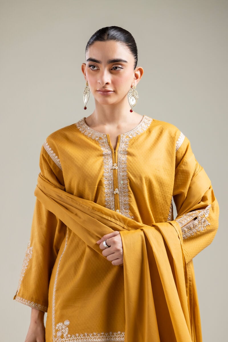Embroidered | Lawn | Mustard Lawn Dupatta | USD 25.00