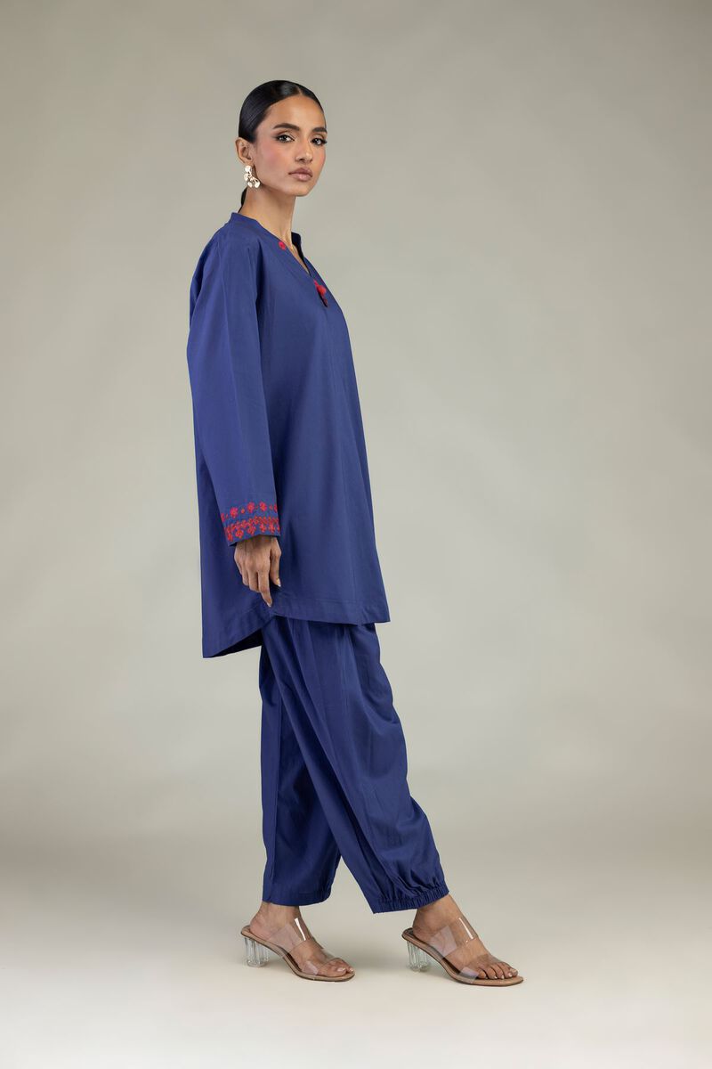 Embroidered | Cambric | Short V-Neck Kurta | USD 35.00
