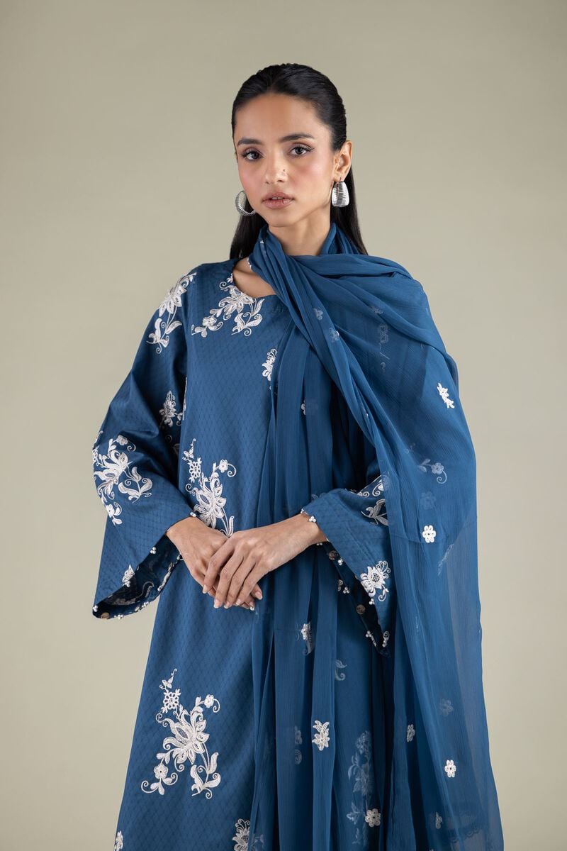 Embroidered | Chiffon | Floral Draped Dupatta | USD 30.00