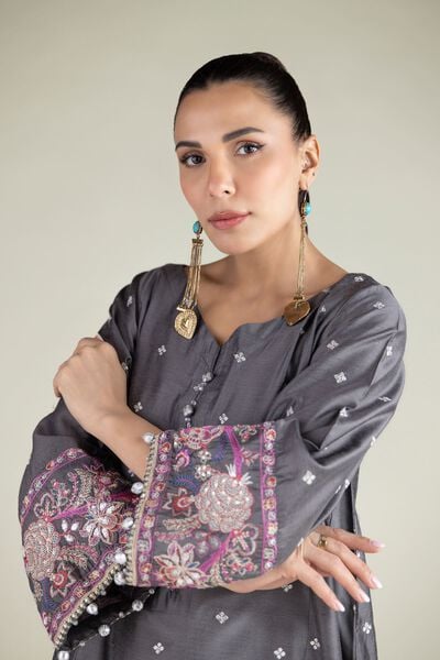 Embroidered | Raw Silk | Kurta | USD 55.00