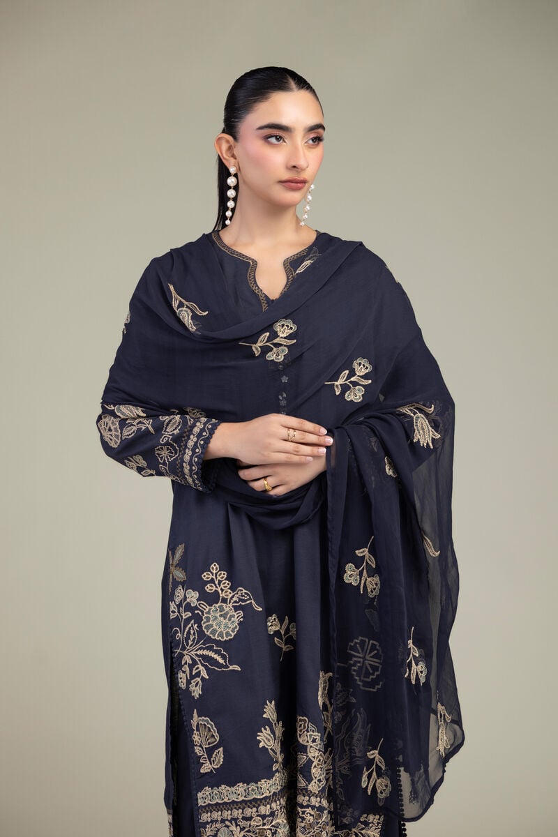 Embroidered | Chiffon | Floral Chiffon Dupatta | USD 40.00