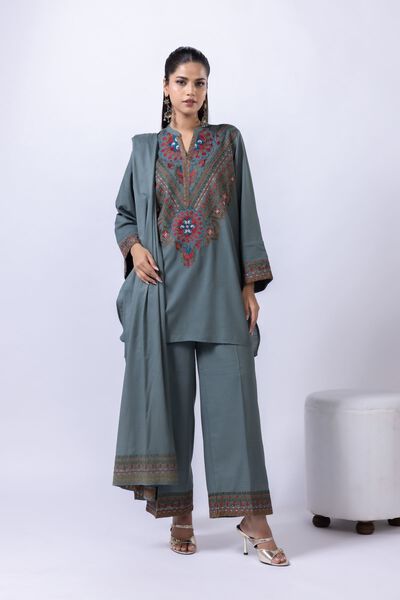 Embroidered | Cotton Dobby | Pants | USD 6.00