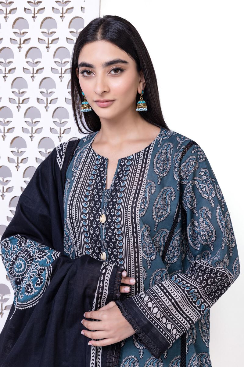 Printed | Light Khaddar | Tailored 3 Piece | null