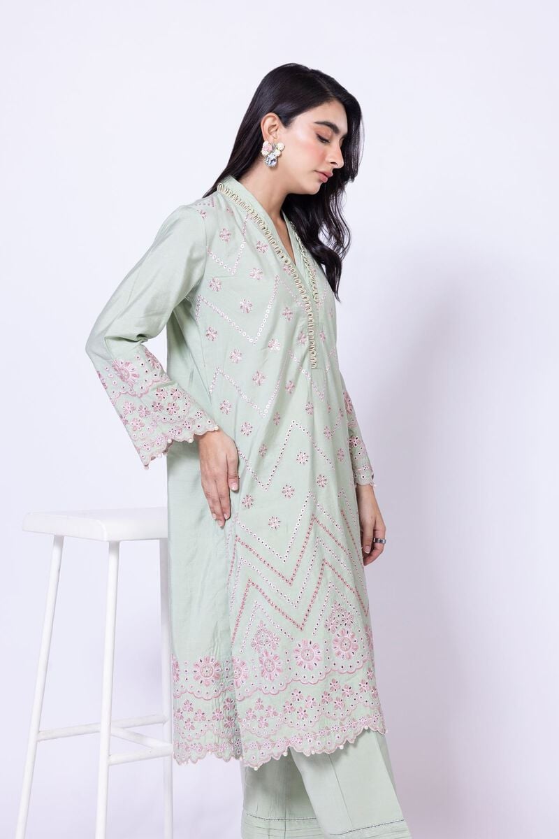 Embroidered | Dull Raw Silk | Kurta | USD 25.00