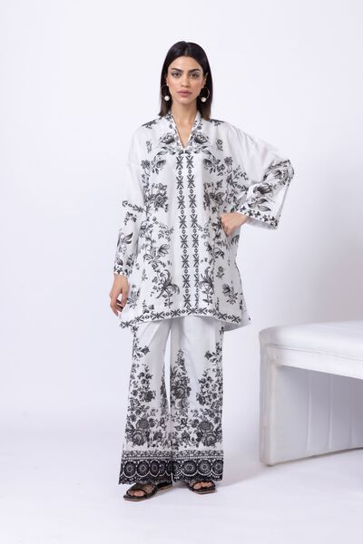 Embroidered | Crosshatch Poplin | Pants | USD 12.50