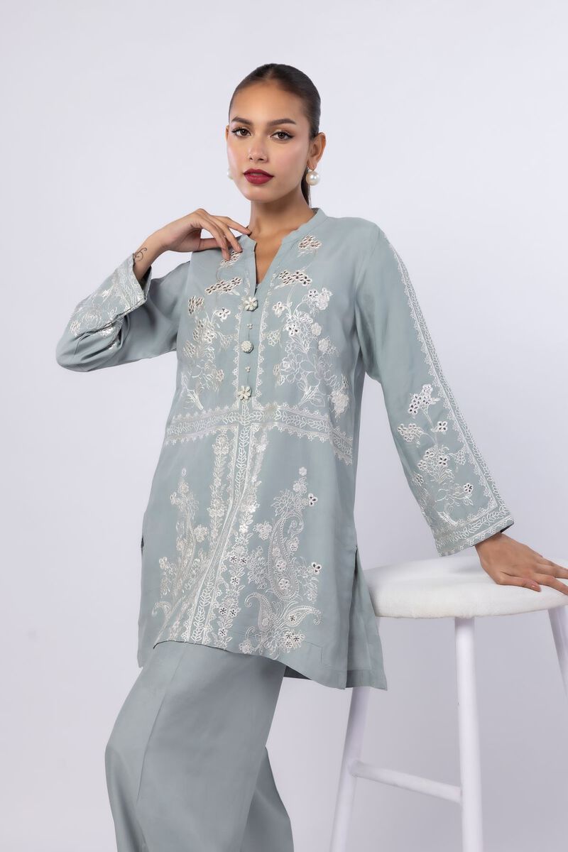 Embroidered | Russian Raw Silk | Kurta | USD 27.50