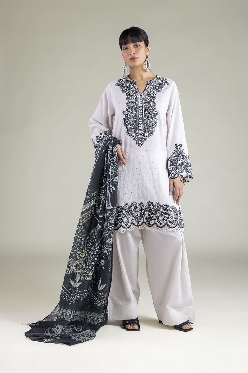 Embroidered | Cambric | Cambric Tailored 3-Piece | USD 80.00