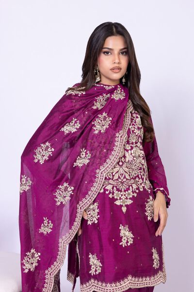 Embroidered | Viscose Polyester Net | Dupatta | USD 17.50