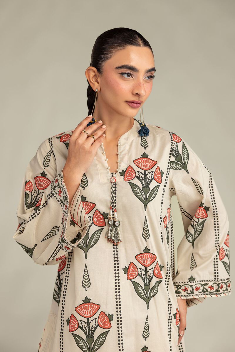 Printed | Cambric | Floral Cambric Kurta | null