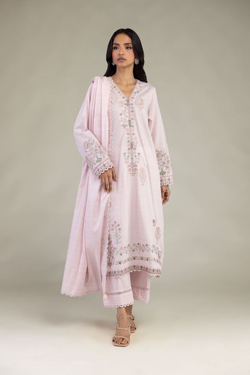 Embroidered | Messuri Dobby | 3-Piece Tailored Set | USD 85.00