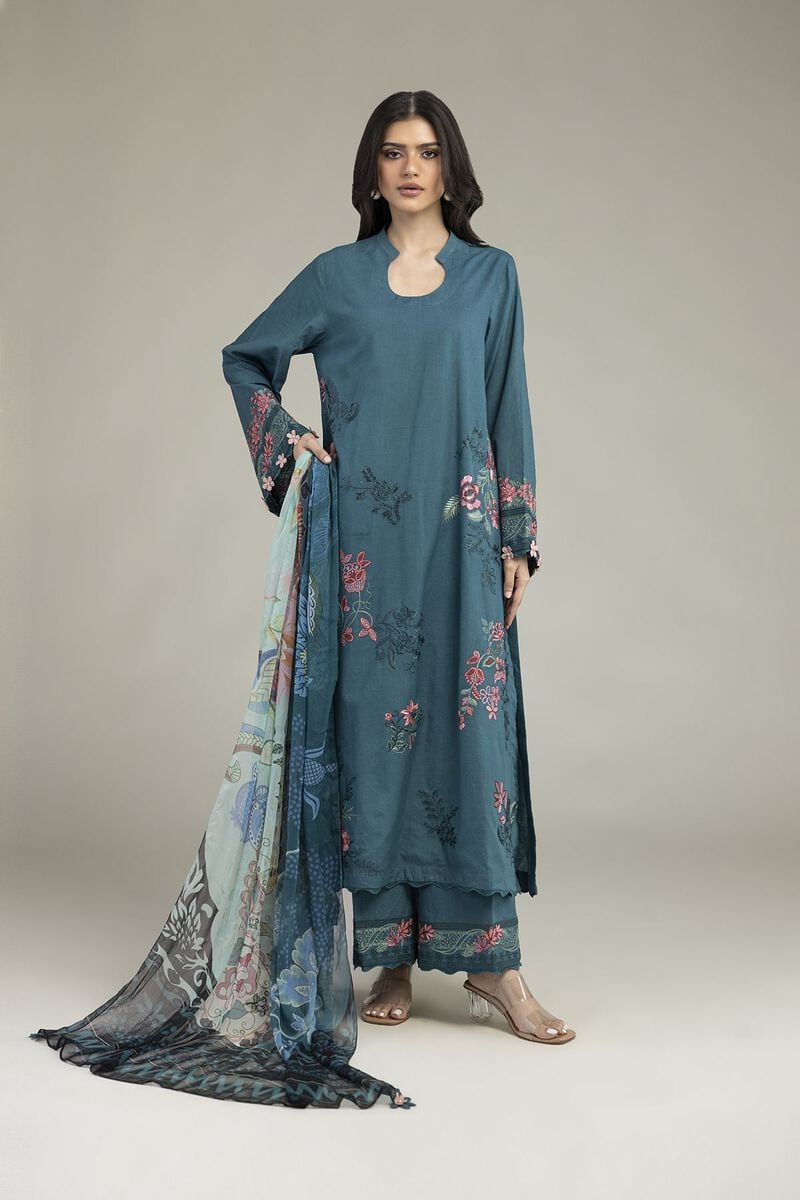 Embroidered | Cambric | Cambric Tailored 3-Piece | USD 85.00
