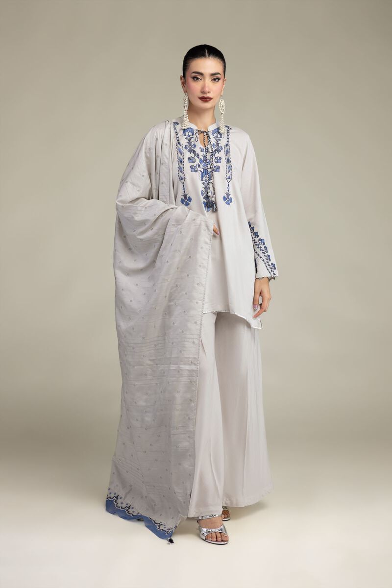 Embroidered | Polyester Silk | Embroidered Silk Dupatta | USD 40.00